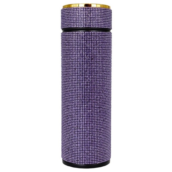 Rhinestone Embellished Insulated Stainless Steel Tumbler Thermal Coffee Thermos - Picture 9 of 11